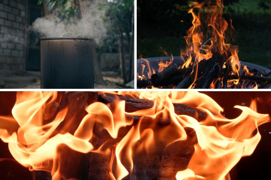 BACKYARD WOOD BURNING FIRE PIT